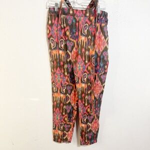 Anthropologie - Marrakech - Linen Ikat Slim Pants